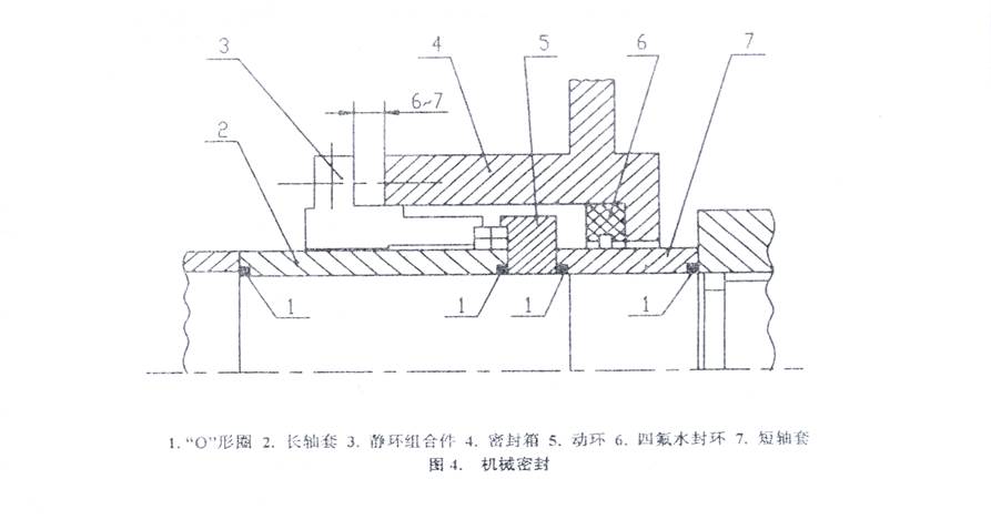 Fig. 4 Mechanical seal assembly drawing